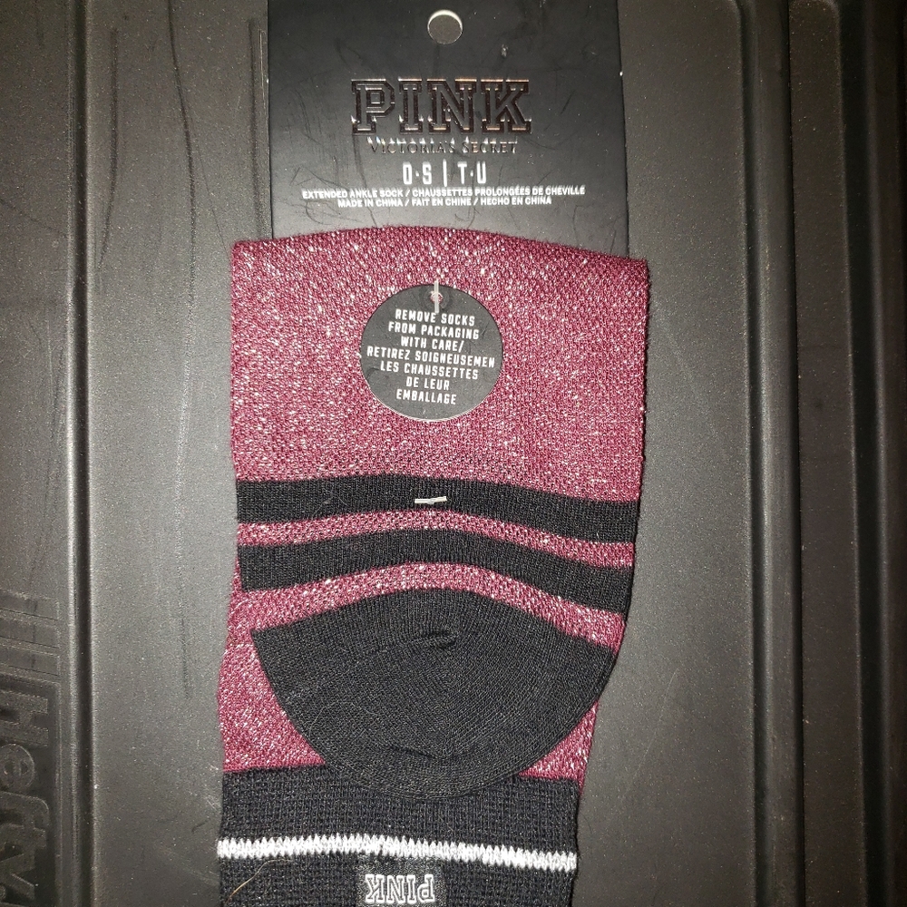 Vs pink socks HTF NEW